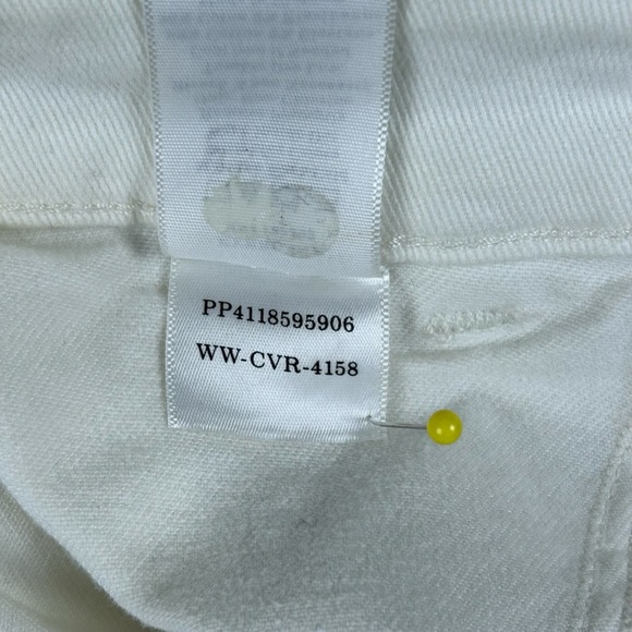 Everlane The Utility Barrel Pant High-Rise Crop Bone White Stretch Grunge Sz 0 - Picture 12 of 15